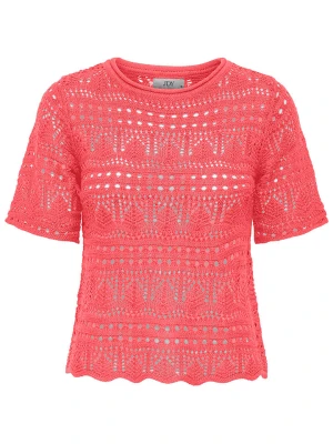 JDY Koszulka dzianinowa w kolorze koralowym rozmiar: S