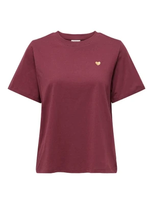 JDY Koszulka "Pisa" w kolorze ciemnoczerwonym rozmiar: XS