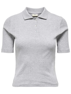 JDY Koszulka polo w kolorze szarym rozmiar: M