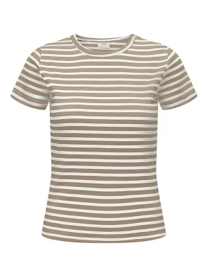 JDY Koszulka w kolorze beżowym rozmiar: XS