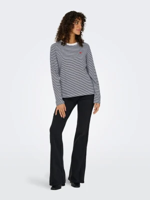 JDY Koszulka w kolorze biało-granatowym rozmiar: L