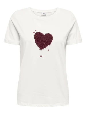 JDY Koszulka w kolorze białym rozmiar: L