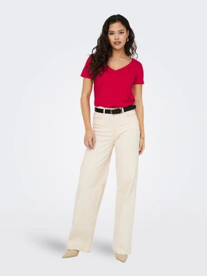 JDY Koszulka w kolorze czerwonym rozmiar: S