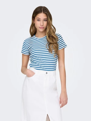 JDY Koszulka w kolorze niebiesko-białym rozmiar: XL