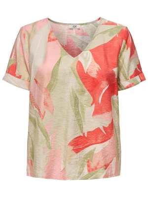 JDY Koszulka w kolorze zielono-czerwonym rozmiar: XS