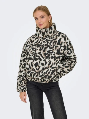 JDY Kurtka pikowana w kolorze beżowo-jasnobrązowo-czarnym rozmiar: XS