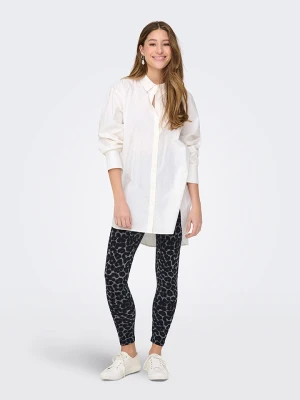 JDY Legginsy w kolorze czarno-szarym rozmiar: XS