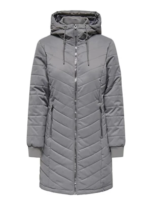 JDY Płaszcz pikowany w kolorze szarym rozmiar: L