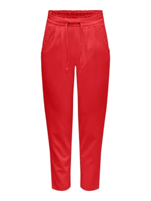 JDY Spodnie "Catia" w kolorze czerwonym rozmiar: L/L32