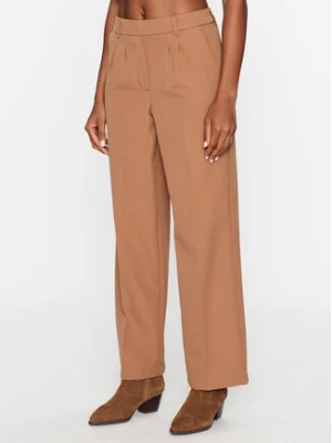 JDY Spodnie materiałowe 15310534 Brązowy Straight Fit