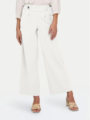 JDY Spodnie materiałowe Geggo 15208430 Biały Wide Leg