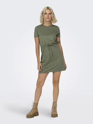 JDY Sukienka "Dalila" w kolorze khaki rozmiar: XS