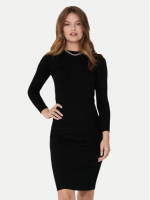 JDY Sukienka dzianinowa Kate 15207693 Czarny Slim Fit