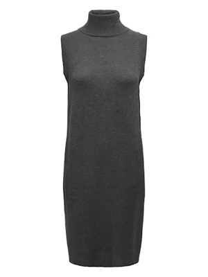 JDY Sukienka dzianinowa w kolorze antracytowym rozmiar: L