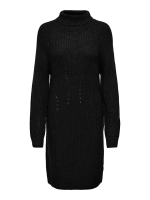 JDY Sukienka dzianinowa w kolorze czarnym z golfem rozmiar: XL