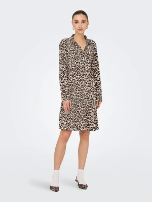 JDY Sukienka "Piper" w kolorze jasnobrązowym rozmiar: 42