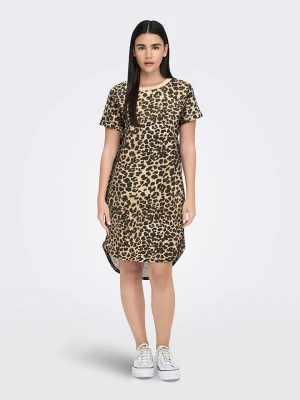 JDY Sukienka w kolorze beżowym rozmiar: XS