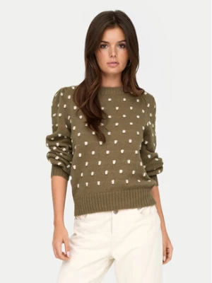 JDY Sweter 15304813 Brązowy Regular Fit