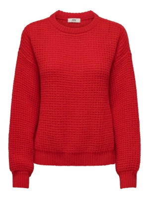 JDY Sweter dzianinowy w kolorze czerwonym rozmiar: M