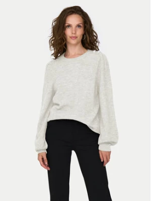 JDY Sweter Elanora 15328345 Écru Regular Fit