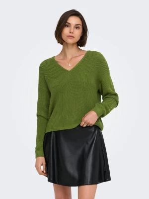 JDY Sweter "Evie" w kolorze oliwkowym rozmiar: XL