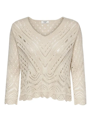 JDY Sweter "Jdynew" w kolorze kremowym rozmiar: L
