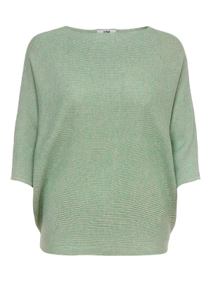 JDY Sweter "New" w kolorze zielonym rozmiar: XS