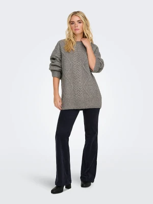 JDY Sweter "Silja" w kolorze szarym rozmiar: XL