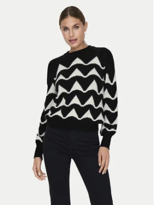 JDY Sweter Tina 15330567 Czarny Regular Fit