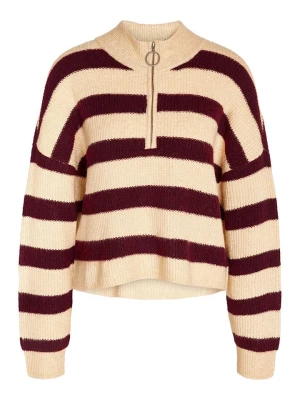 JDY Sweter w kolorze beżowo-brązowym rozmiar: S