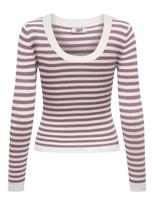 JDY Sweter w kolorze brązowo-kremowym rozmiar: XL