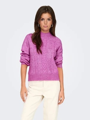 JDY Sweter w kolorze fioletowym rozmiar: XS