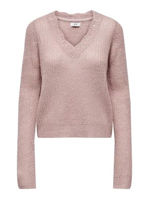 JDY Sweter w kolorze jasnoróżowym rozmiar: L