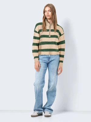 JDY Sweter w kolorze zielono-beżowym rozmiar: M