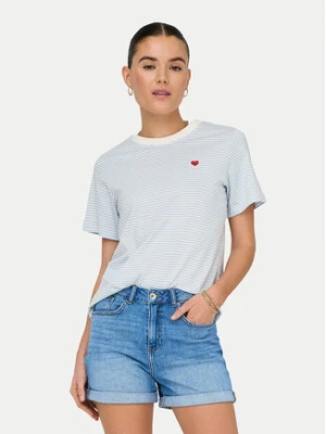 JDY T-Shirt Pisa 15298612 Błękitny Regular Fit