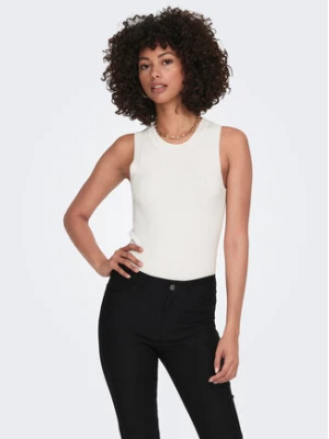 JDY Top Aya 15287501 Biały Slim Fit