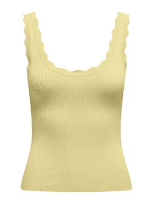 JDY Top Nanna 15290585 Żółty Slim Fit