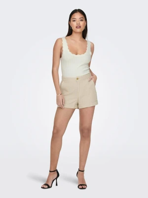 JDY Top w kolorze kremowym rozmiar: XS