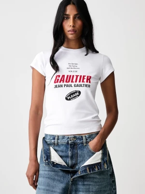 Jean Paul GAULTIER Gaultier Logo T-shirt damski z bawełną