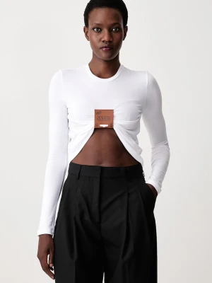 Jean Paul GAULTIER longsleeve damski z wiskozą