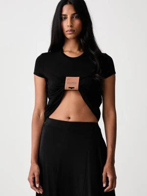 Jean Paul GAULTIER T-shirt z wiskozą damski