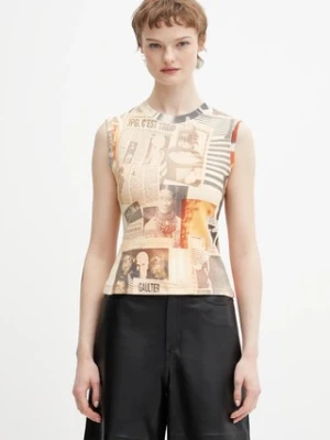 Jean Paul GAULTIER top Journal kolor beżowy 26/01-W-TO401-J026P