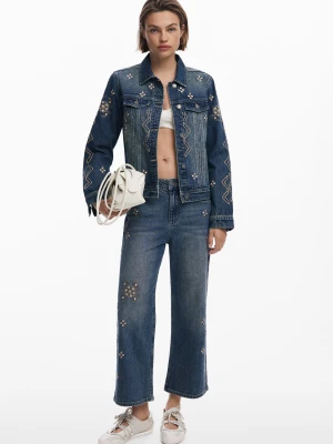 Jeans culotte z lustrami Desigual