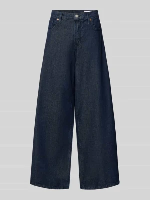 Jeans o kroju baggy z wpuszczanymi kieszeniami model 'HOLMAN' GAP Ciemnoniebieski