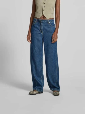 Jeansy o kroju straight fit z czystego lyocellu IRO Jeansowy niebieski