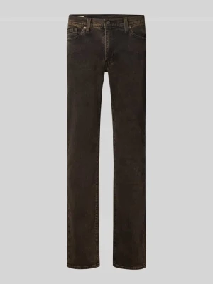 Jeans o kroju slim fit z mieszanki bawełny model '511® SLIM' Levi's Ciemnobrązowy