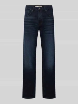 Jeans o kroju straight fit z elastycznej mieszanki bawełny model 'RODEO' Guess Jeansowy niebieski