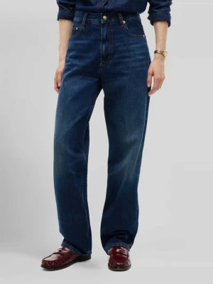 Jeans o prostym kroju z czystej bawełny Tommy Hilfiger Jeansowy niebieski