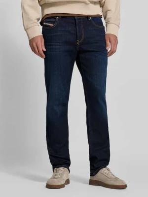 Jeans o prostym kroju z mieszanki wiskozy Diesel Jeansowy niebieski