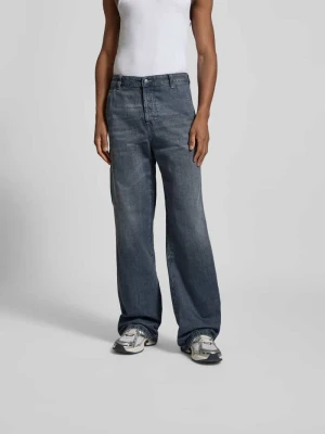 Jeans o szerokim kroju z kieszeniami wpuszczanymi Diesel Średnioszary